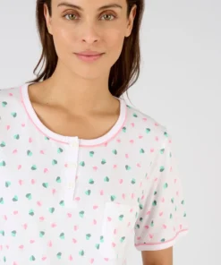 Chemise de nuit pur coton peigné