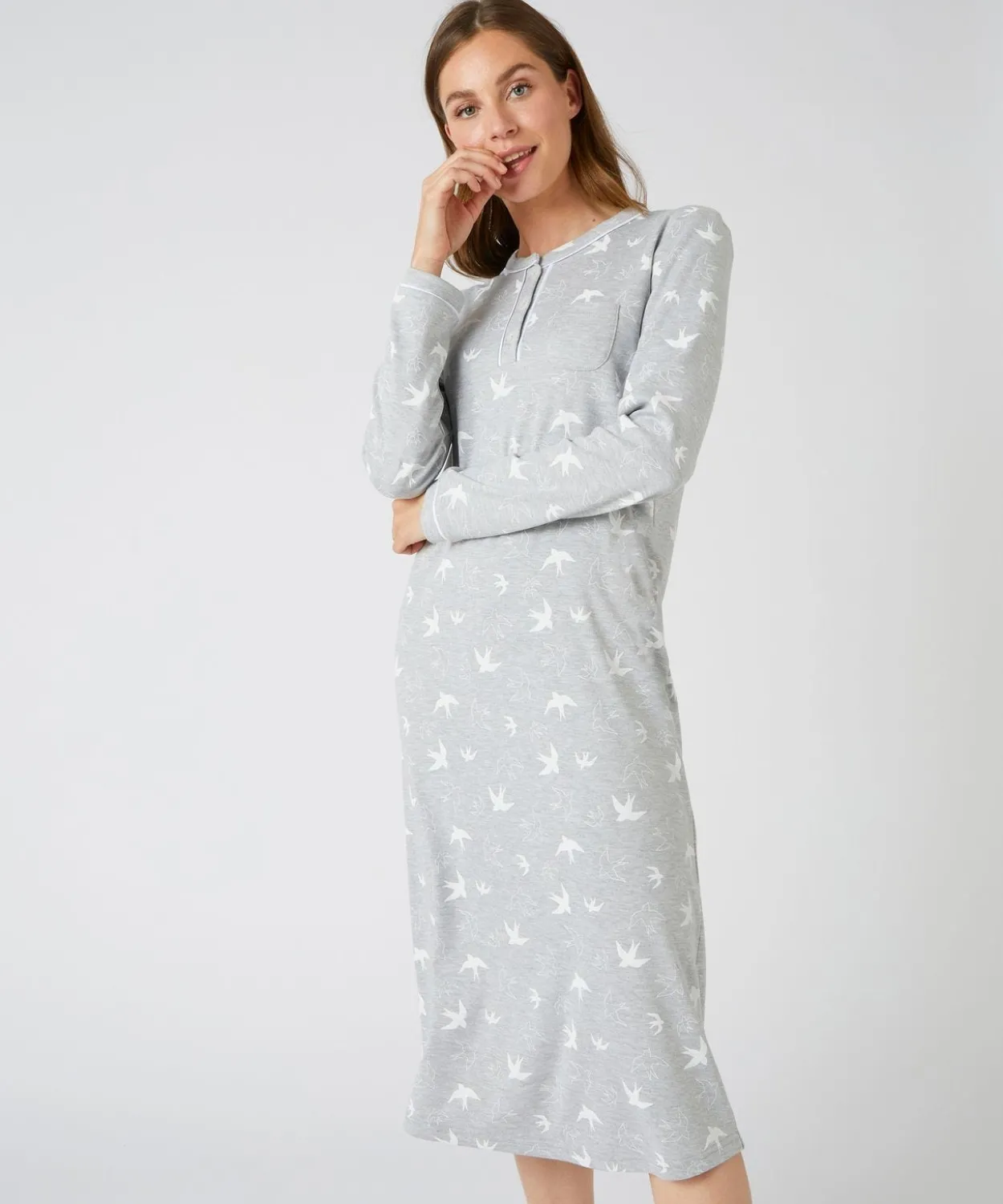 Chemise de nuit Thermolactyl en maille interlock