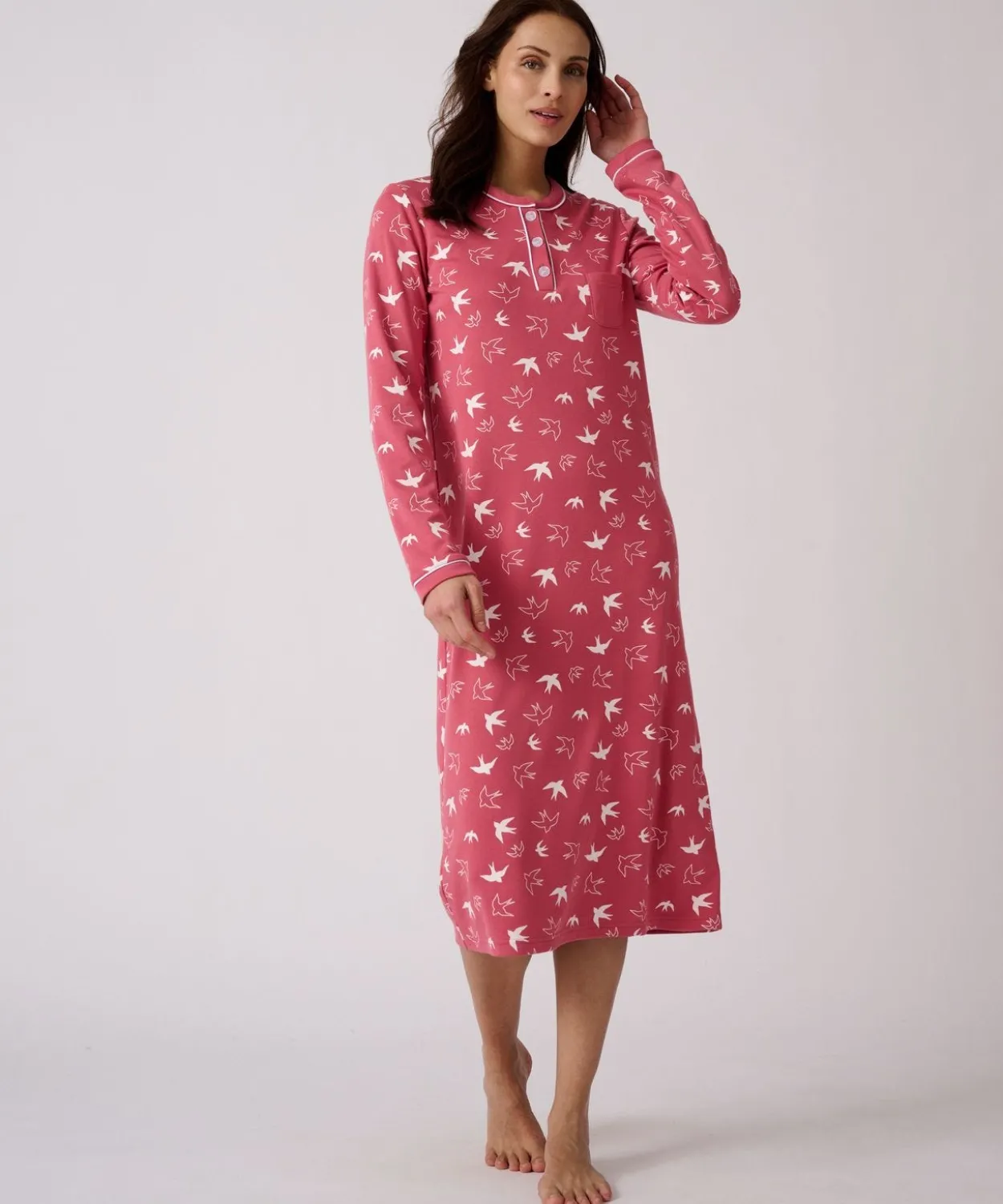 Chemise de nuit Thermolactyl en maille interlock