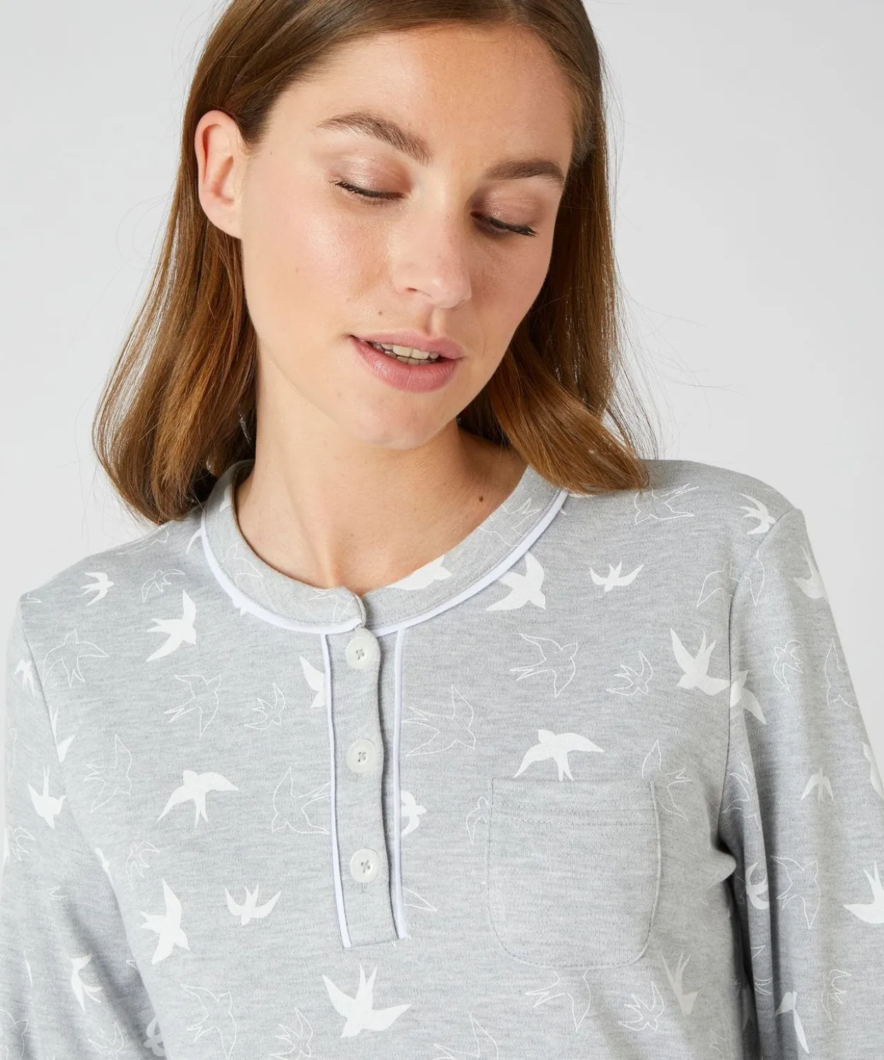 Chemise de nuit Thermolactyl en maille interlock