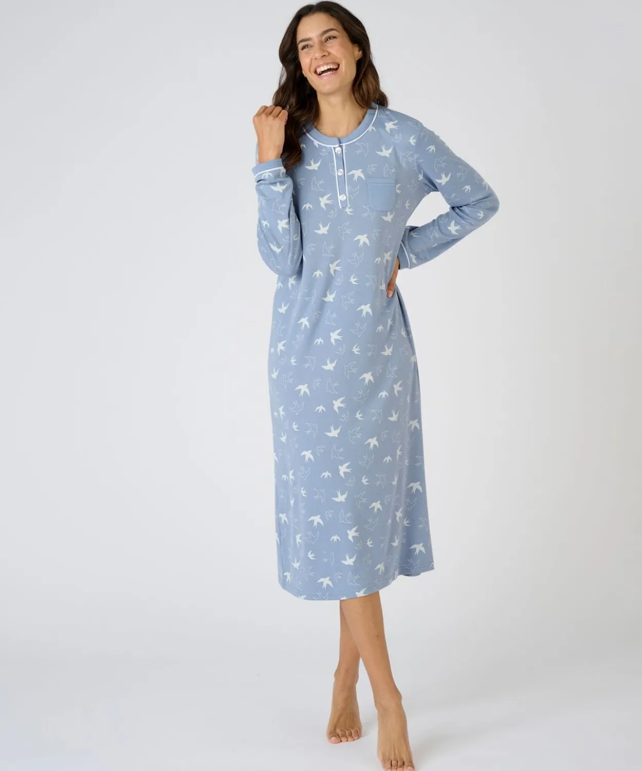 Chemise de nuit Thermolactyl en maille interlock