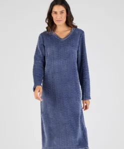 Chemise de nuit Thermolactyl maille reliéfée