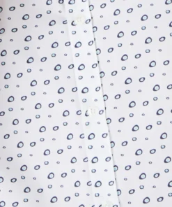 Chemise imprimée en pur coton, manches courtes