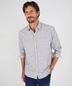 Chemise manches longues à petits carreaux