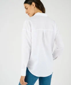 Chemise mélange lin et coton