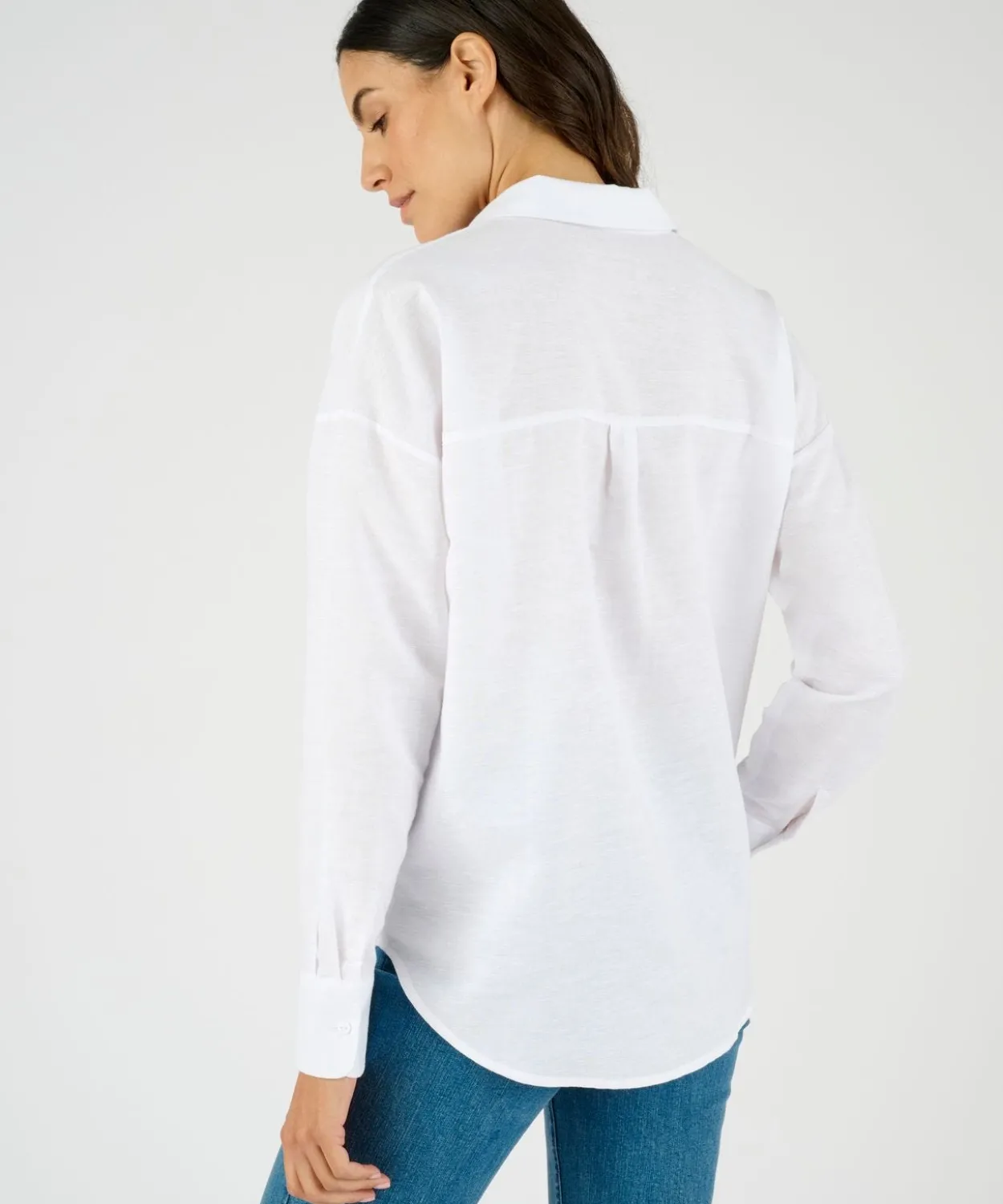 Chemise mélange lin et coton