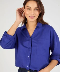Chemise mélange lin et coton