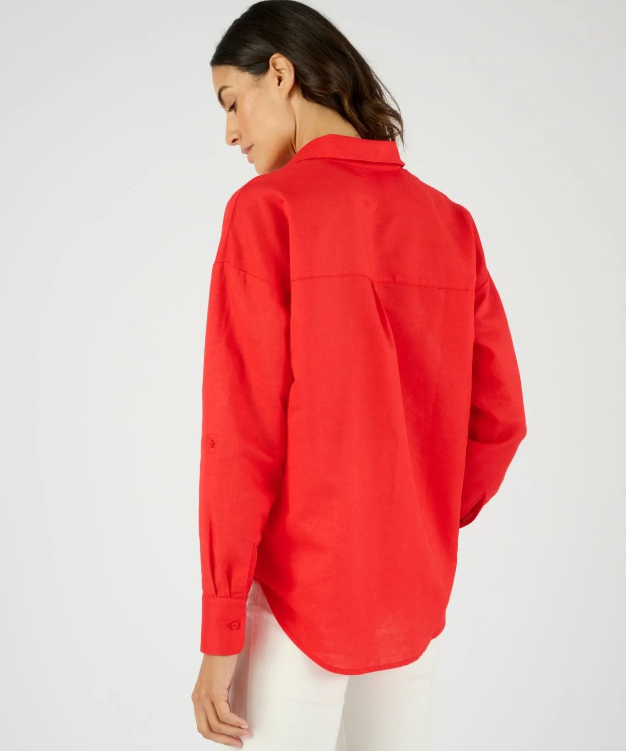 Chemise mélange lin et coton