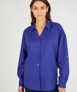 Chemise mélange lin et coton