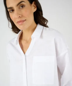 Chemise mélange lin et coton