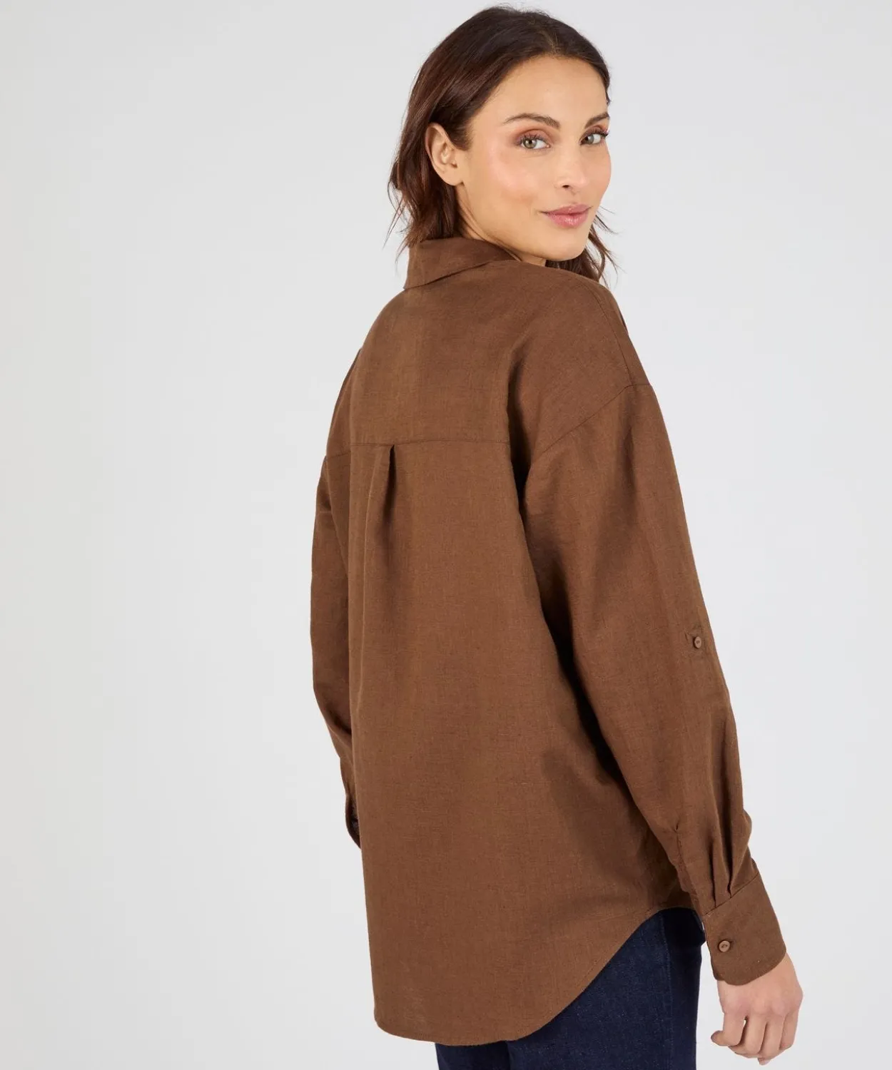 Chemise mélange lin et coton