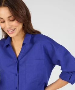 Chemise mélange lin et coton