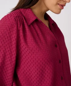 Chemisier jacquard reliéfé