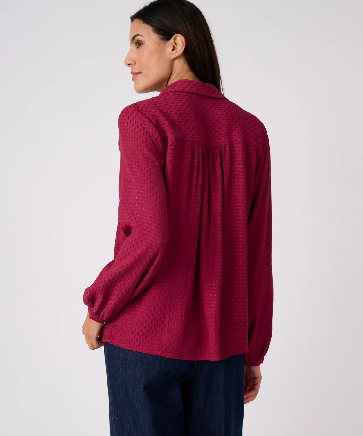 Chemisier jacquard reliéfé