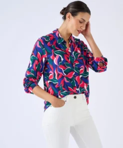 Chemisier maille fluide viscose stretch