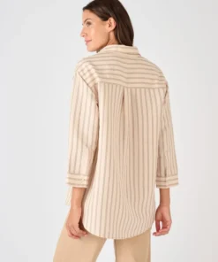 Chemisier mélange lin et viscose