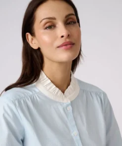 Chemisier popeline rayée pur coton
