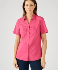 Chemisier popeline stretch