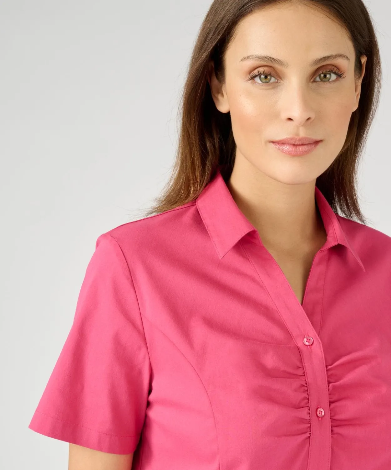 Chemisier popeline stretch