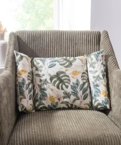 Coussin cale-reins motif végétal