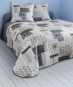 Couvre-lit imprimé patchwork