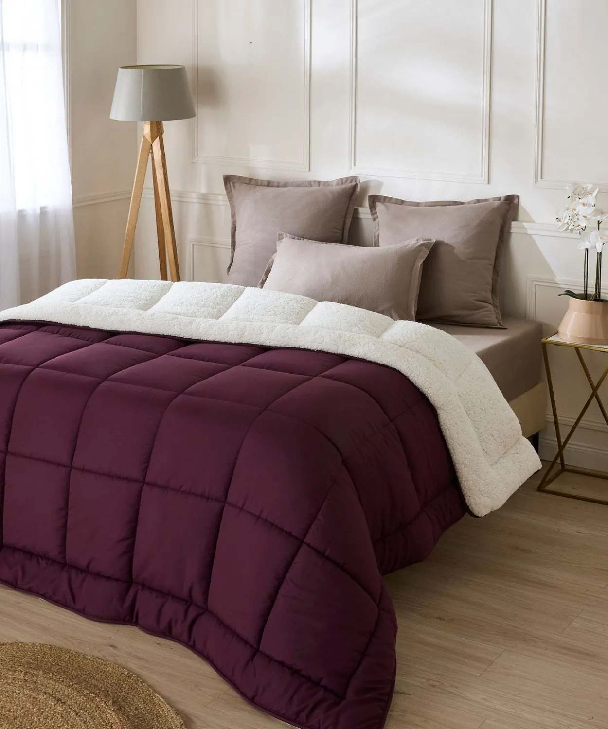 Dessus de lit Thermolactyl microfibre et polaire