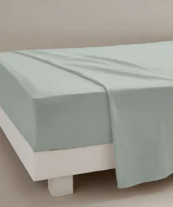 Drap-housse flanelle pur coton