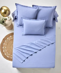 Drap plat flanelle pur coton