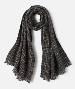 Echarpe effet tweed