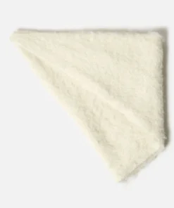Echarpe triangle tricot poilu doux