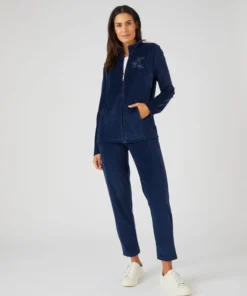 Ensemble de détente en maille velours