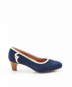 Escarpins fantaisie aspect nubuck