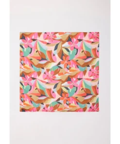 Foulard carré motif floral