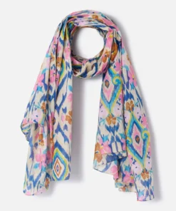 Foulard effet froissé imprimé