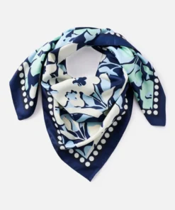 Foulard fleuri et pois