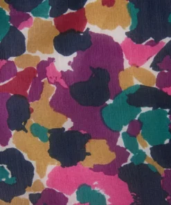 Foulard fleuri pure soie