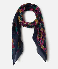 Foulard fleuri pure soie