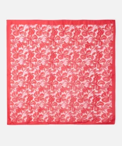 Foulard fleuri pure soie