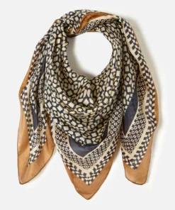 Foulard graphique pure soie