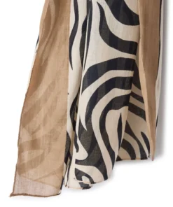 Foulard imprimé animalier pur coton