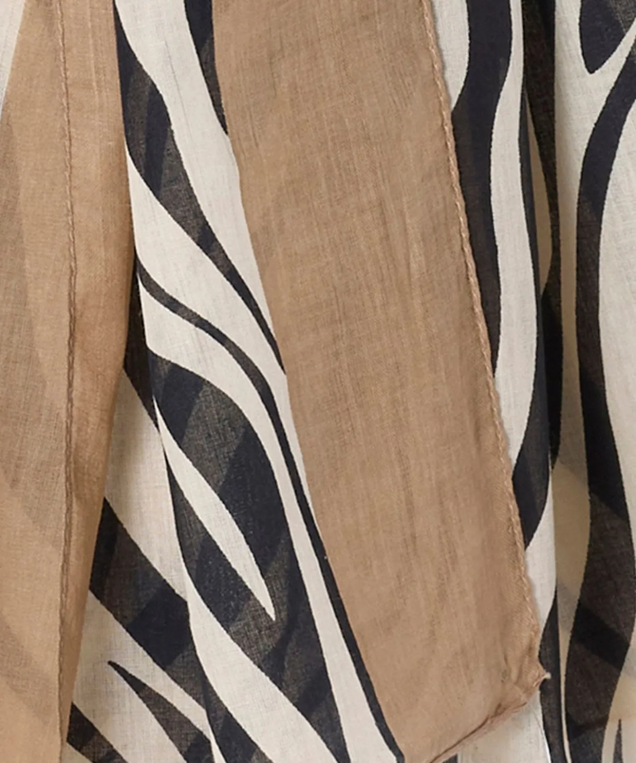 Foulard imprimé animalier pur coton
