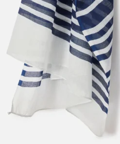 Foulard pur coton marin