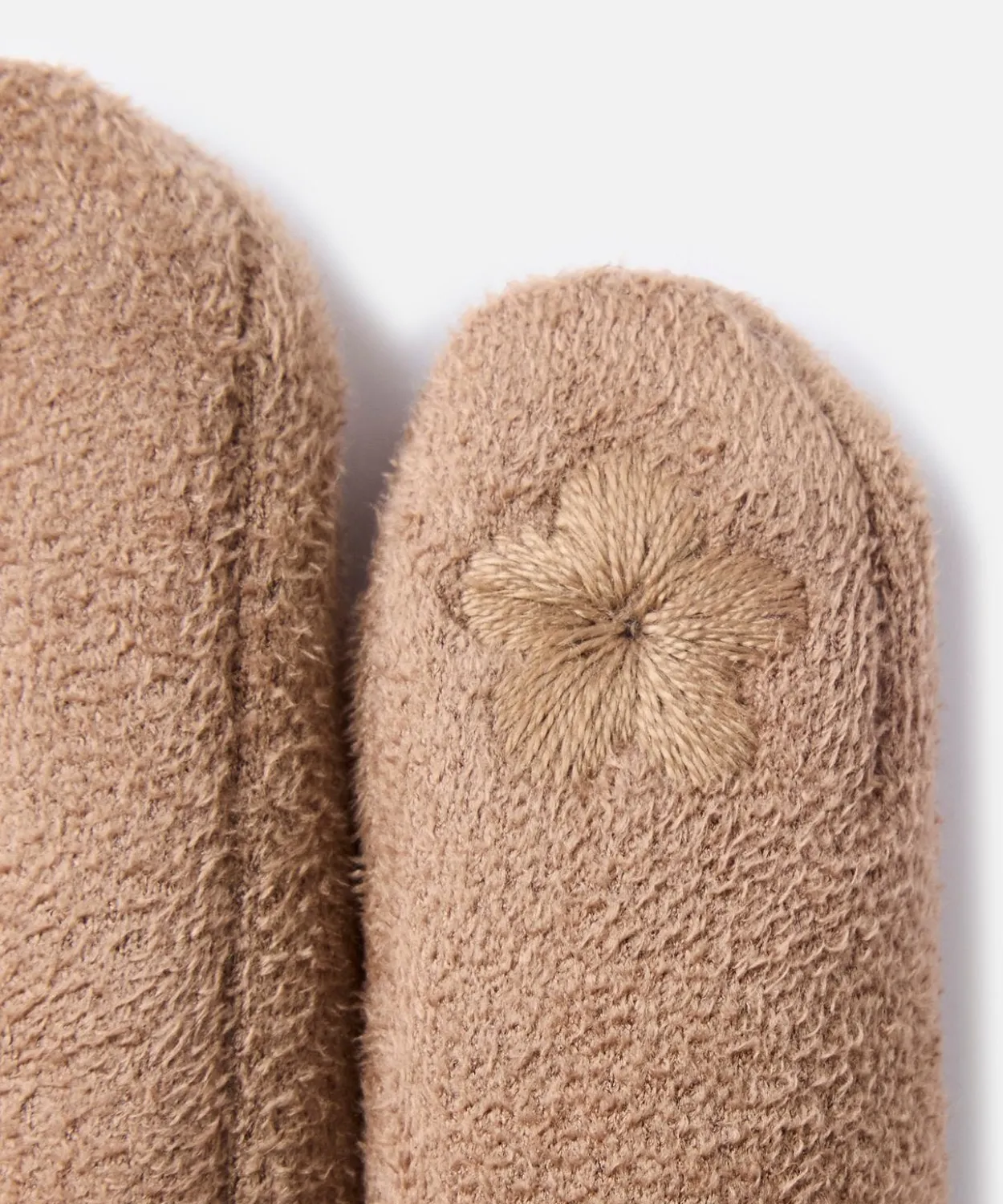 Gants suédine détail moutonné