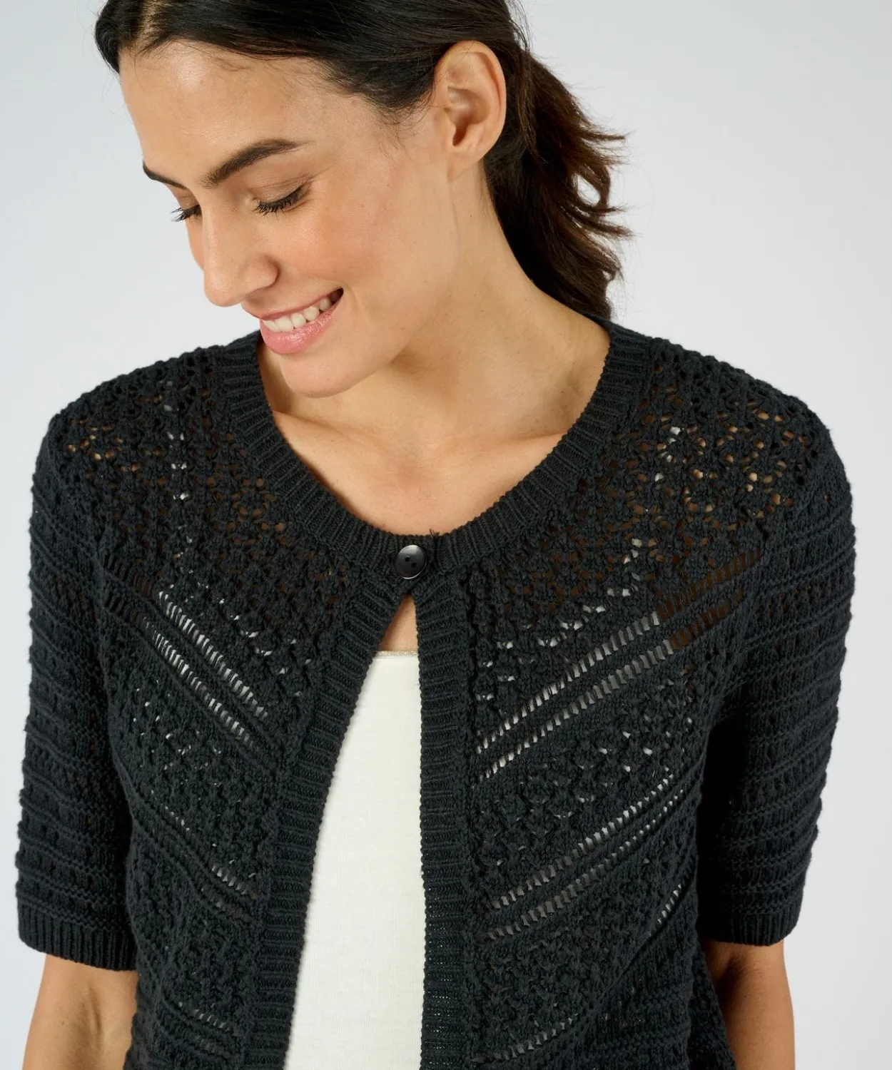 Gilet-boléro jeu de maille