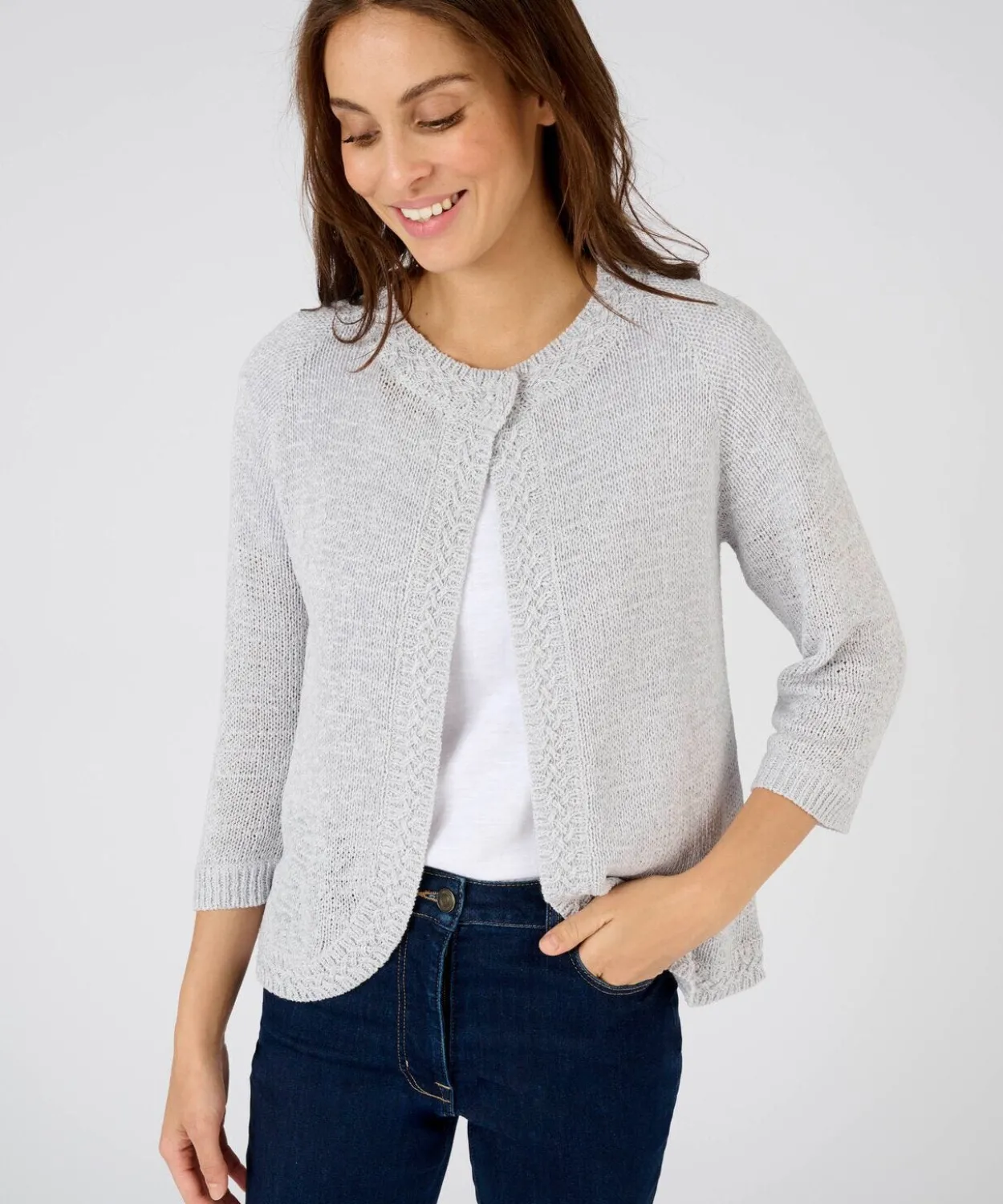 Gilet-boléro maille ruban