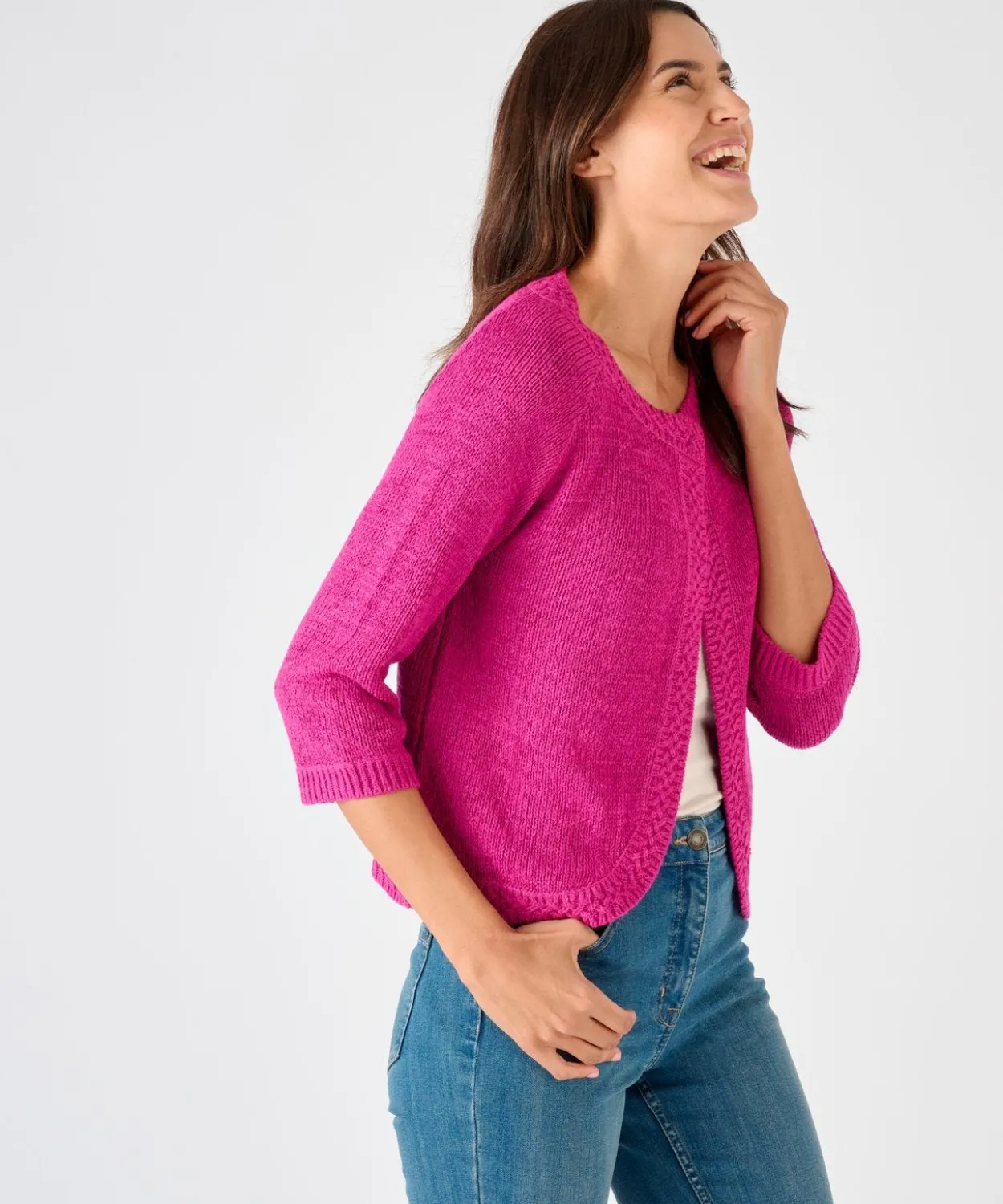 Gilet-boléro maille ruban
