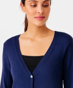 Gilet boutonné manches longues