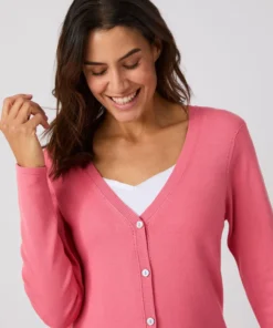 Gilet boutonné manches longues