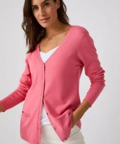 Gilet boutonné manches longues