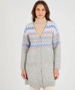 Gilet long jacquard Thermolactyl